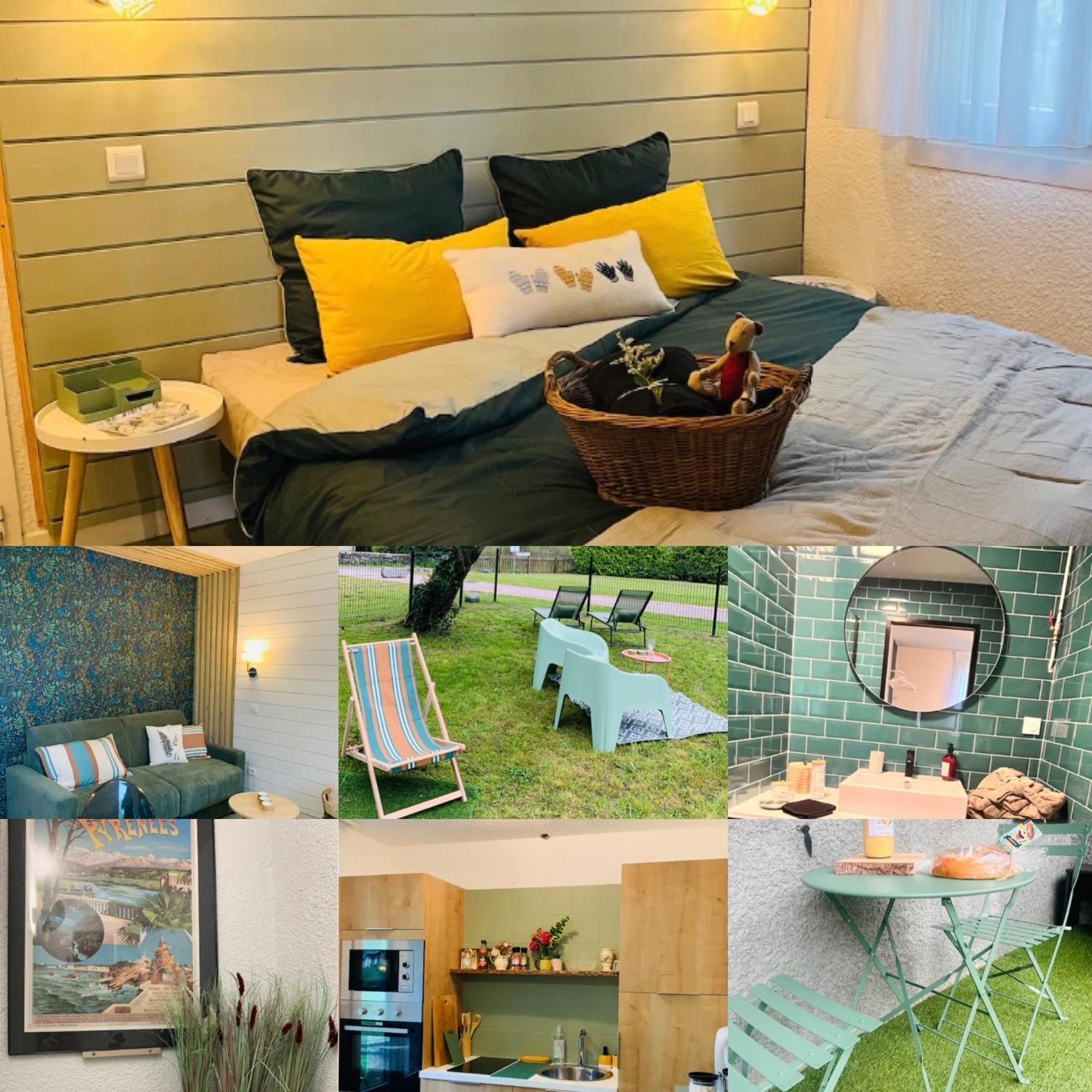 La Suite Unique - Le Jardin Sur Les Pyrenees- Vue Panoramique Montagne -Jardin Cloture Prive De 100M2-Parking-Linge De Lit Et Serviettes Compris- Bielle Экстерьер фото